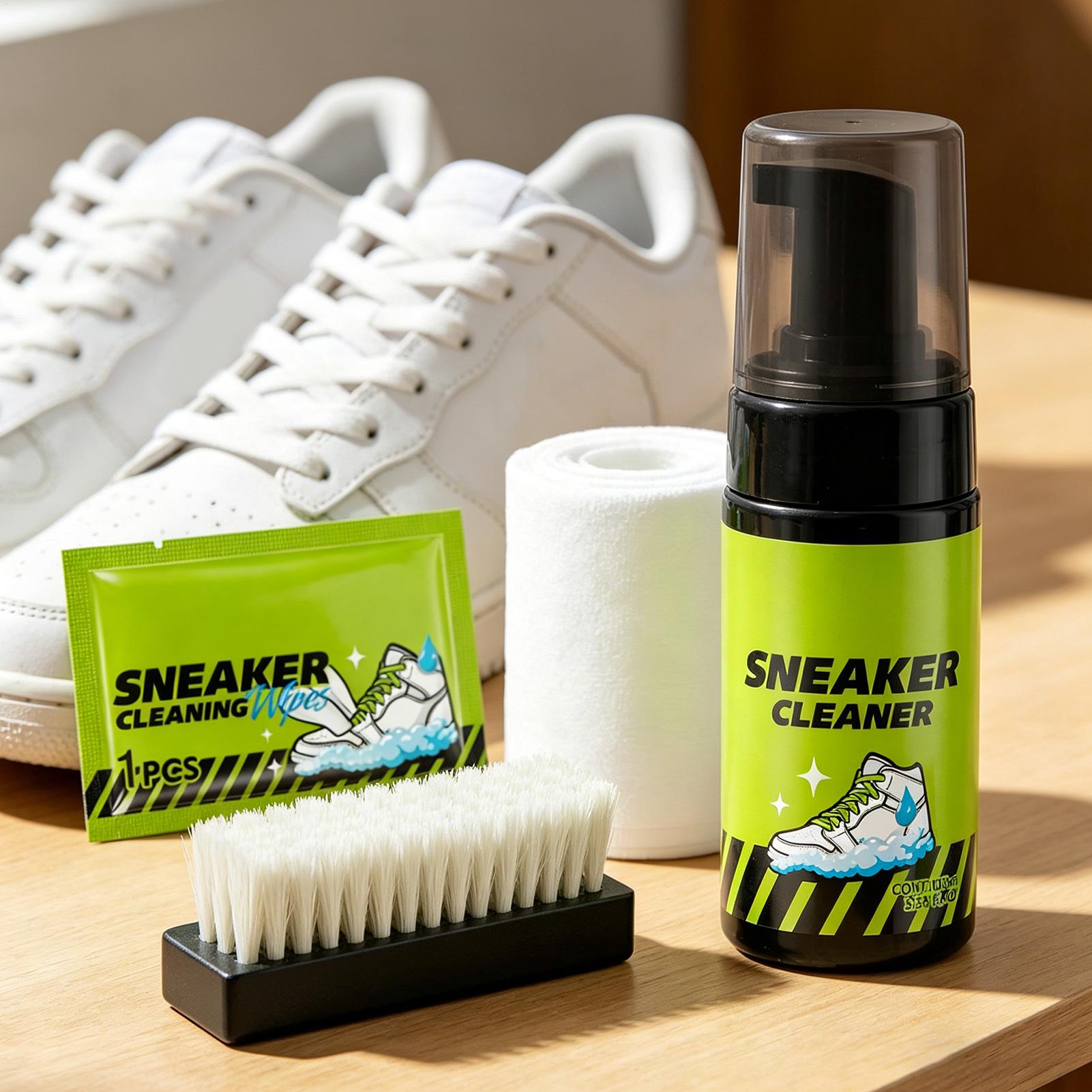 Sneaker Care Cleaner - Limpiador de Zapatillas, 4 Piezas, 100ml,