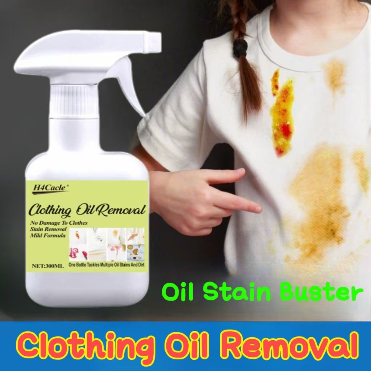 Sneaker Protector Spray - Quitamanchas de aceite para ropa, limpiador