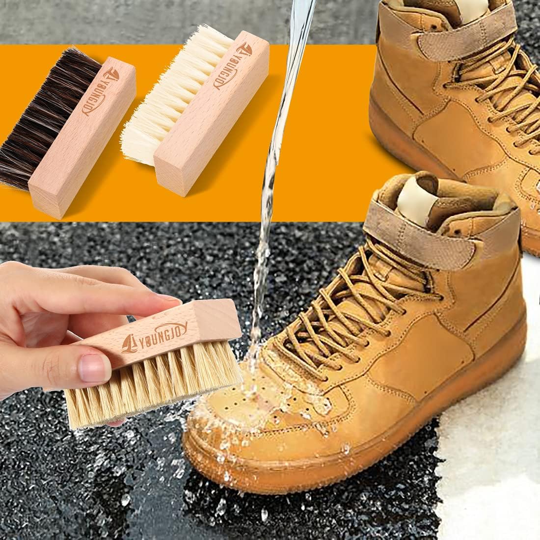 YoungJoy Juego de 3 Cepillos d - Sneaker Cleaning Kit reseña y precio
