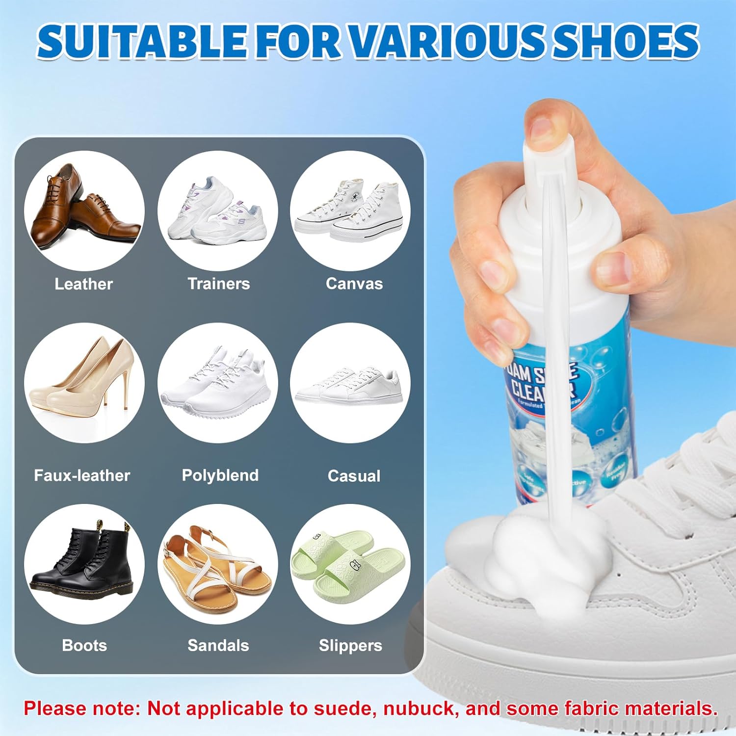 Espuma Limpiadora de Zapatos p - Sneaker Cleaning Kit reseña y precio