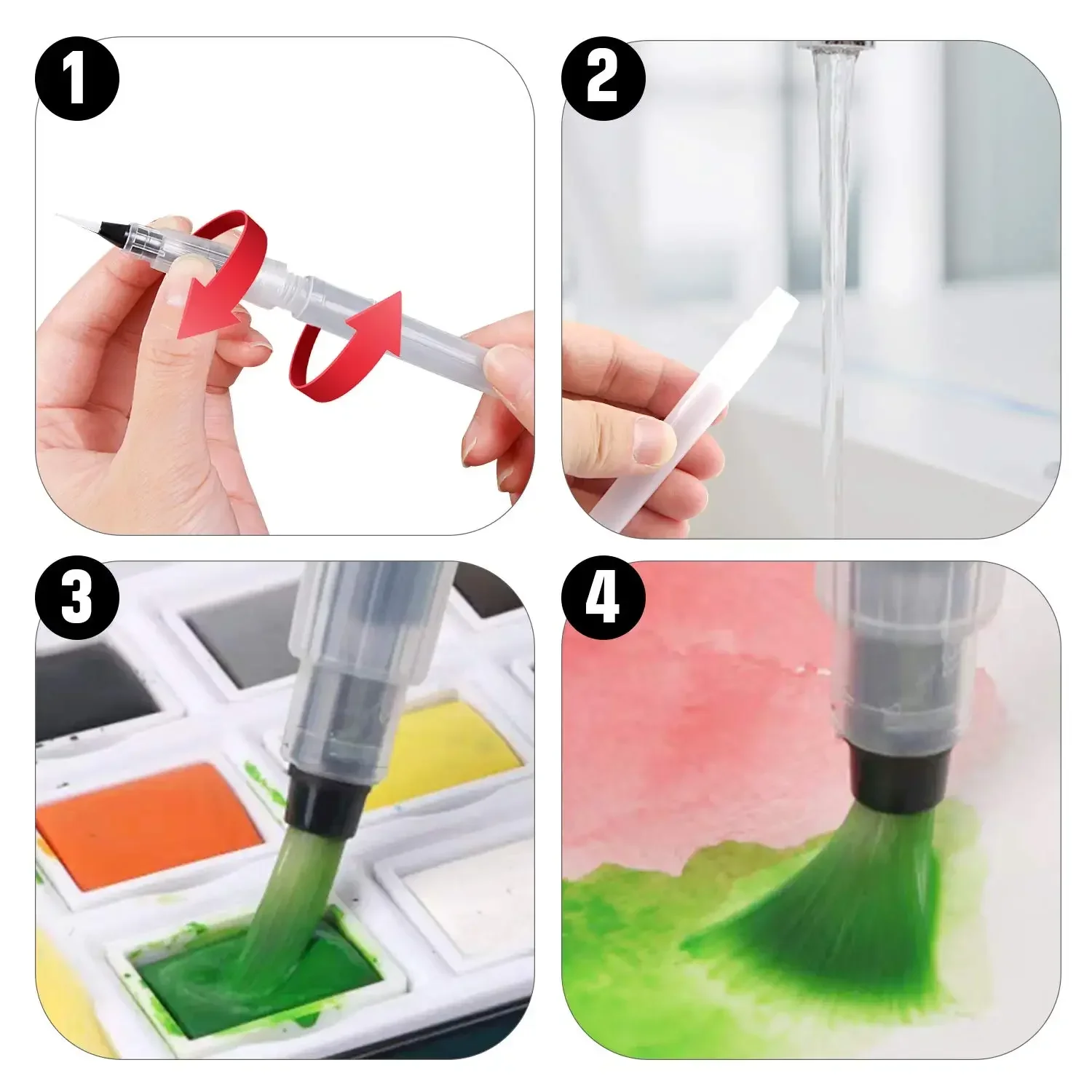 Juego de pinceles para acuarel - Midsole Marker Paint reseña y precio
